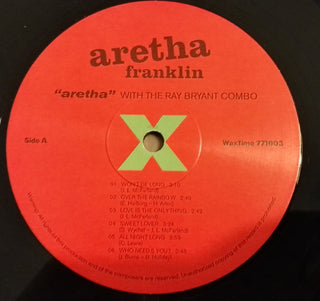 Aretha Franklin With The Ray Bryant Combo : Aretha (LP, Album, RE, 180)