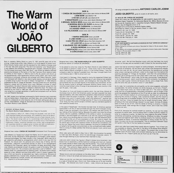 João Gilberto : The Warm World Of João Gilberto (LP,Compilation,Limited Edition,Reissue)