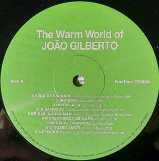 João Gilberto : The Warm World Of João Gilberto (LP,Compilation,Limited Edition,Reissue)