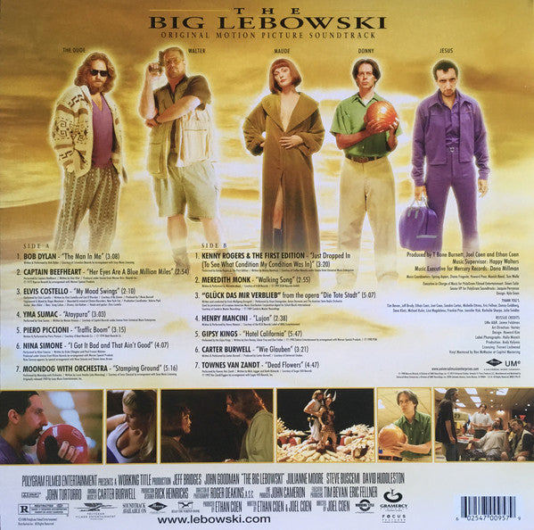 Various : The Big Lebowski - Original Motion Picture Soundtrack (LP,Compilation,Reissue)