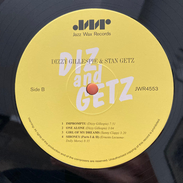 Dizzy Gillespie And Stan Getz : Diz And Getz (LP,Album,Reissue)