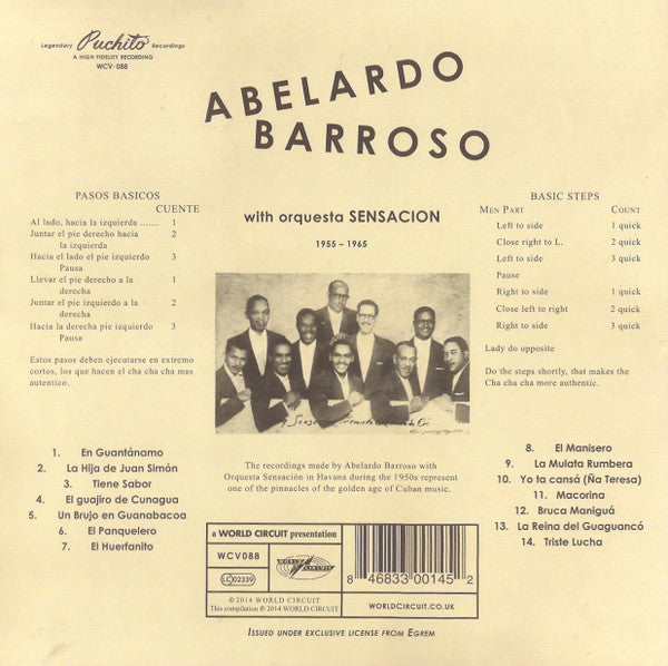 Abelardo Barroso With Orquesta Sensación : Cha Cha Cha (LP,Album,Compilation)