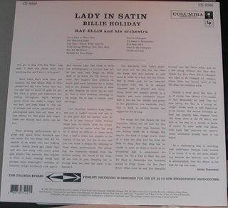 Billie Holiday With Ray Ellis And His Orchestra : Lady In Satin (LP, Album, RE)