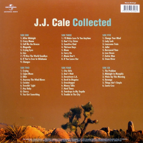 J.J. Cale : Collected (LP,Compilation,Reissue,Stereo)