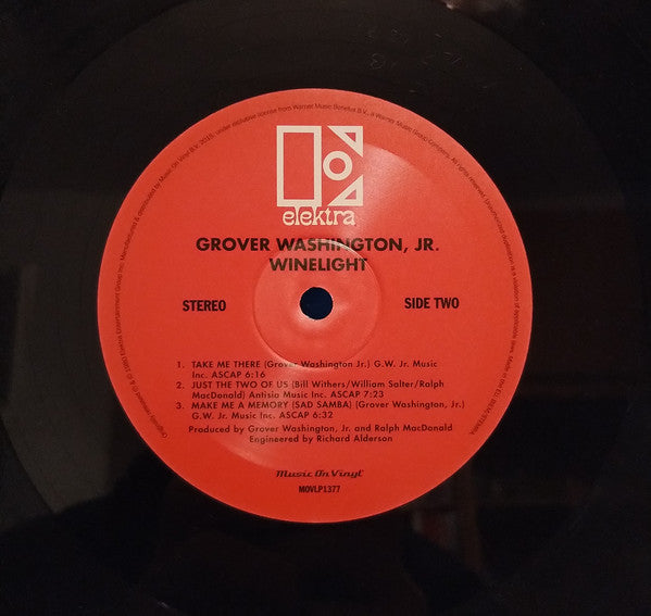 Grover Washington, Jr. : Winelight (LP, Album, RE, RM, 180)