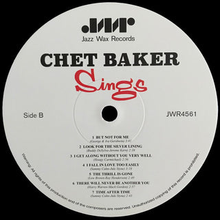 Chet Baker : Chet Baker Sings (LP, Album, Mono, RE, RM, 180)