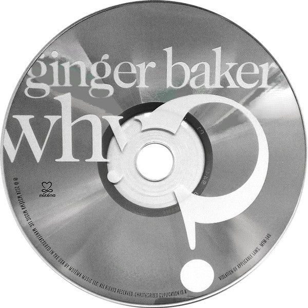 Ginger Baker : Why? (CD, Album, Dig)