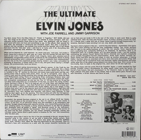 Elvin Jones : The Ultimate (LP, Album, RE, RM)