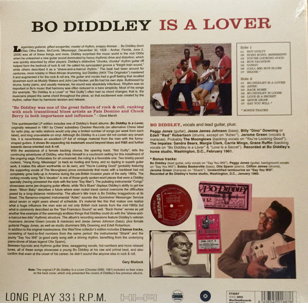 Bo Diddley : Is A Lover (LP, Album, Ltd, RE, 180)