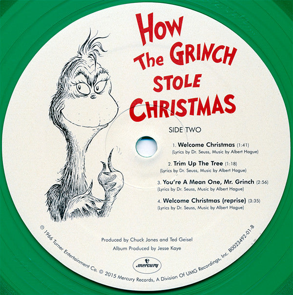 Dr. Seuss : How The Grinch Stole Christmas (LP, Album, RP, Gre)