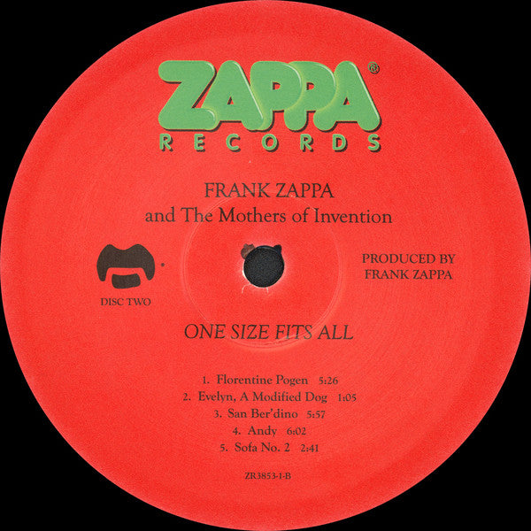 Frank Zappa And The Mothers : One Size Fits All (LP, Album, RE, RM, Gat)