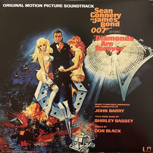 John Barry : Diamonds Are Forever (Original Motion Picture Soundtrack) (LP,Album,Reissue)