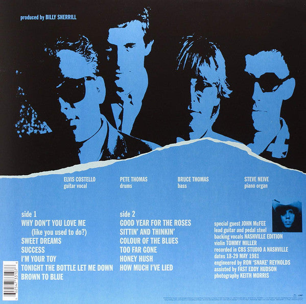 Elvis Costello & The Attractions : Almost Blue (LP,Album,Reissue)