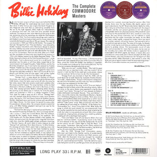 Billie Holiday : The Complete Commodore Masters (LP,Compilation,Special Edition)