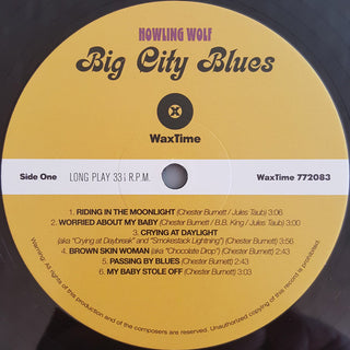 Howlin' Wolf : Big City Blues (LP, Album, RE, 180)