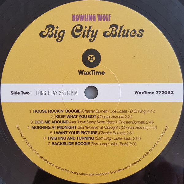 Howlin' Wolf : Big City Blues (LP, Album, RE, 180)