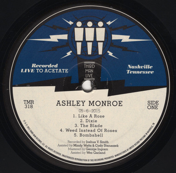 Ashley Monroe : Live At Third Man Records (LP)