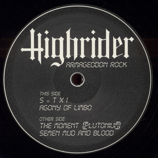 Highrider : Armageddon Rock (12", MiniAlbum, EP)