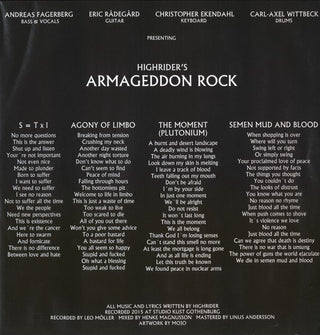 Highrider : Armageddon Rock (12", MiniAlbum, EP)