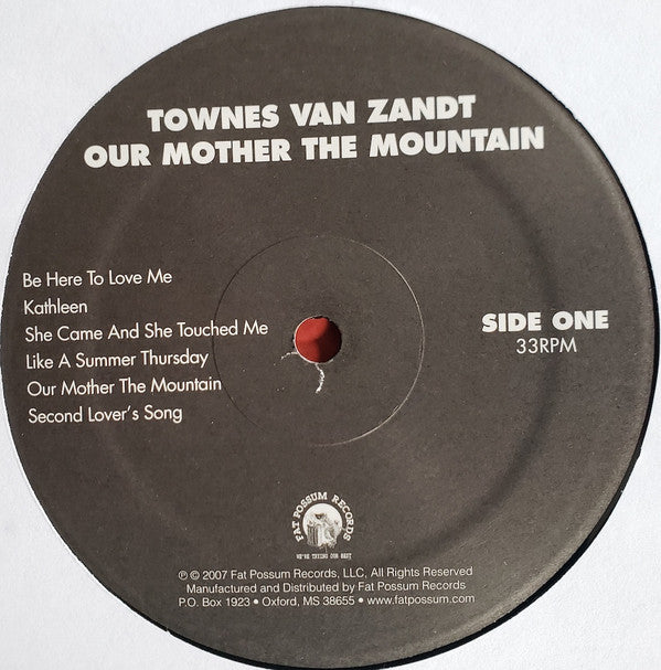 Townes Van Zandt : Our Mother The Mountain (LP, Album, RP)