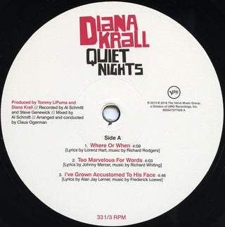 Diana Krall : Quiet Nights (2xLP, Album, 180)