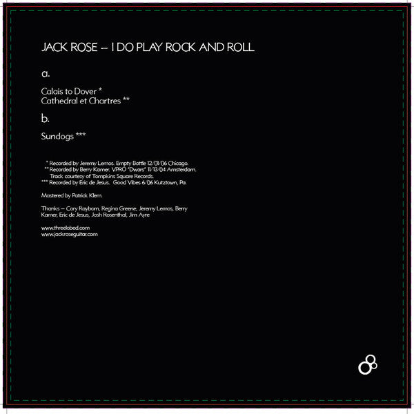 Jack Rose : I Do Play Rock And Roll (LP, Album, RE)