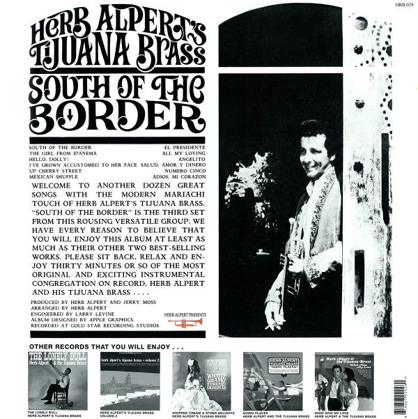 Herb Alpert & The Tijuana Brass : South Of The Border (LP,Album,Reissue,Remastered,Stereo)