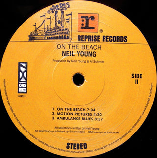 Neil Young : On The Beach (LP,Album,Reissue,Remastered,Stereo)