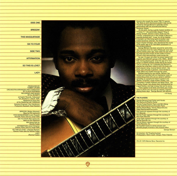 George Benson : Breezin' (LP, Album, RE)