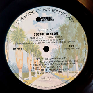 George Benson : Breezin' (LP, Album, RE)