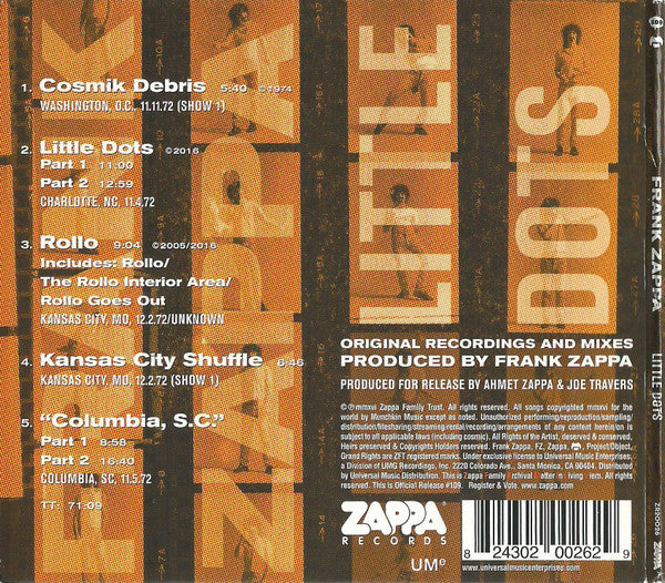 Frank Zappa : Little Dots (CD, Album)