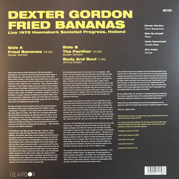 Dexter Gordon : Fried Bananas (LP, Album)