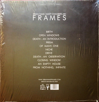 Brian Haas / Matt Chamberlain : Frames (LP, Album)