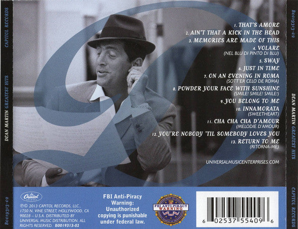 Dean Martin : Greatest Hits (Compilation)