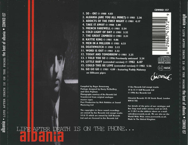 Albania : Life After Death Is On The Phone... (CD, Comp, RE)