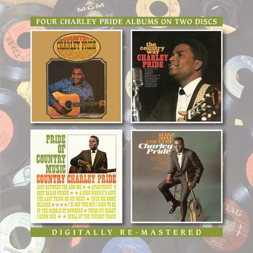 Charley Pride : Country Charley Pride/The Country Way/Pride Of Country Music/Make Mine Country (2xCD, Album, Comp, RM)