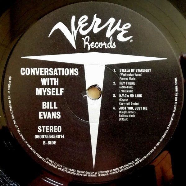 Bill Evans : Conversations With Myself (LP,Album,Reissue,Repress)