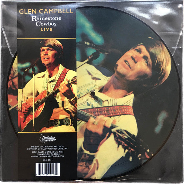 Glen Campbell : Rhinestone Cowboy Live (LP, Album, Pic)