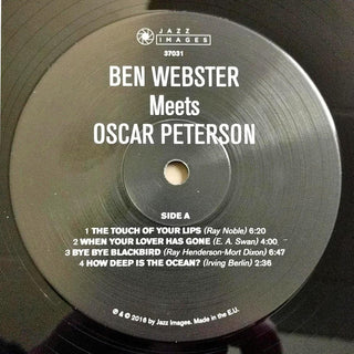 Ben Webster, Oscar Peterson : Ben Webster Meets Oscar Peterson  (LP, Album, Dlx, Ltd, RE, 180)