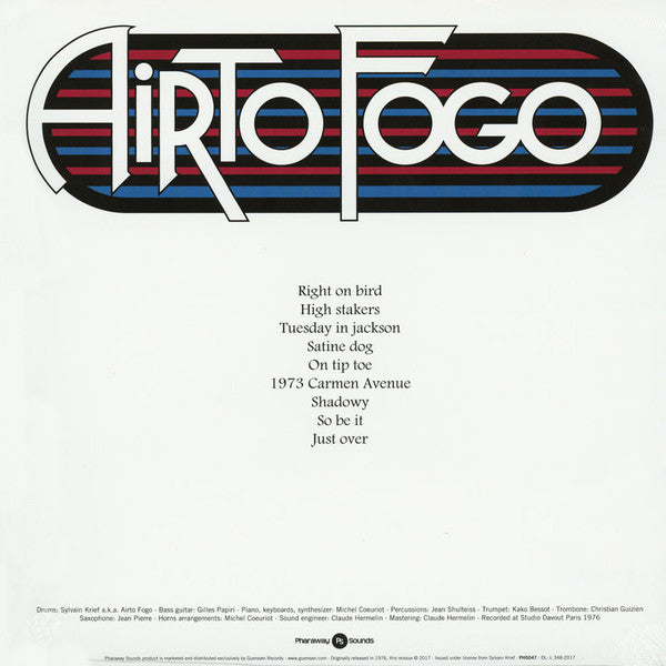 Airto Fogo : Airto Fogo (LP, Album, RE)