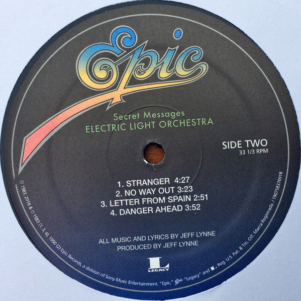 Electric Light Orchestra : Secret Messages (2xLP, Album, RE, Gat)