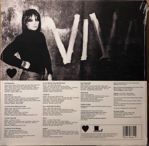 Joan Jett : Bad Reputation (LP, Album, RE)