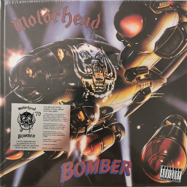 Motörhead : Bomber (LP, Album, RE, RM, 180 + 2xLP, Album, RM, 180 + Dl)