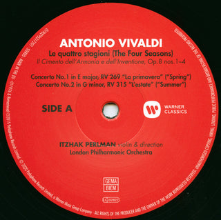 Vivaldi* - Itzhak Perlman, London Philharmonic Orchestra : The Four Seasons (LP, Album)