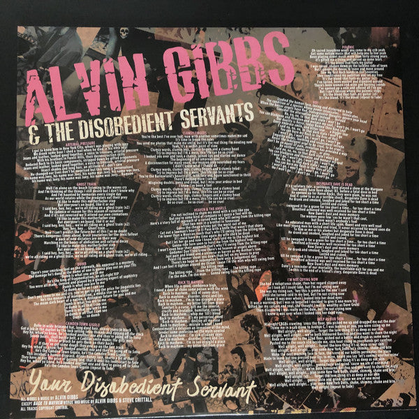 Alvin Gibbs & The Disobedient Servants : Your Disobedient Servant (LP, Album, RP, Pin)