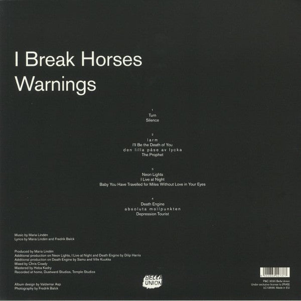 I Break Horses : Warnings (2xLP, Album, Cle)
