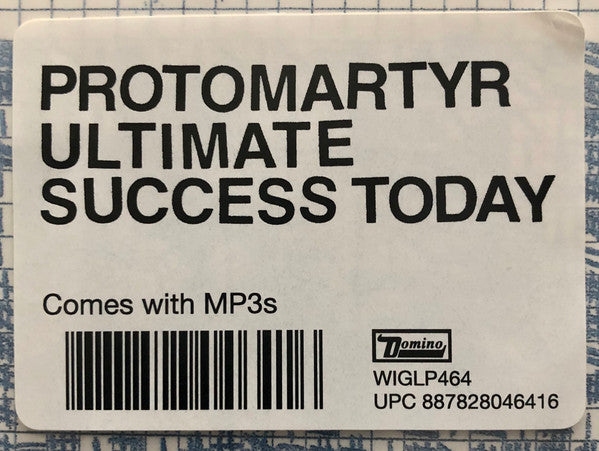 Protomartyr (2) : Ultimate Success Today (LP, Album)