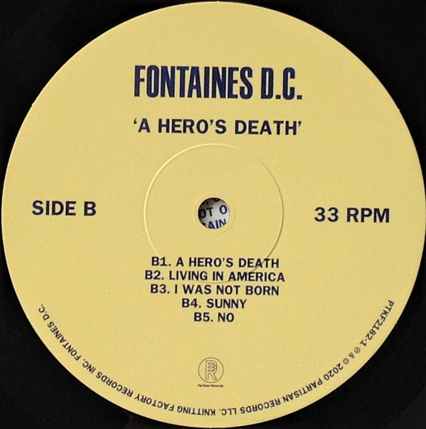 Fontaines D.C. : A Hero's Death (LP, Album)