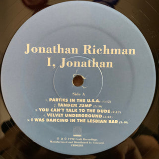 Jonathan Richman : I, Jonathan (LP, Album, RE)
