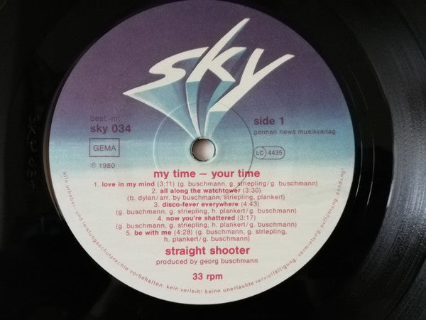 Straight Shooter : My Time - Your Time (LP, Album, RSD, Ltd, RE)